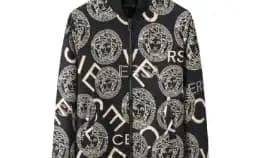 Jaket Zipper Pria Versace