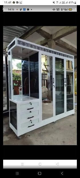 Lemari Pakaian Aluminium Kaca 