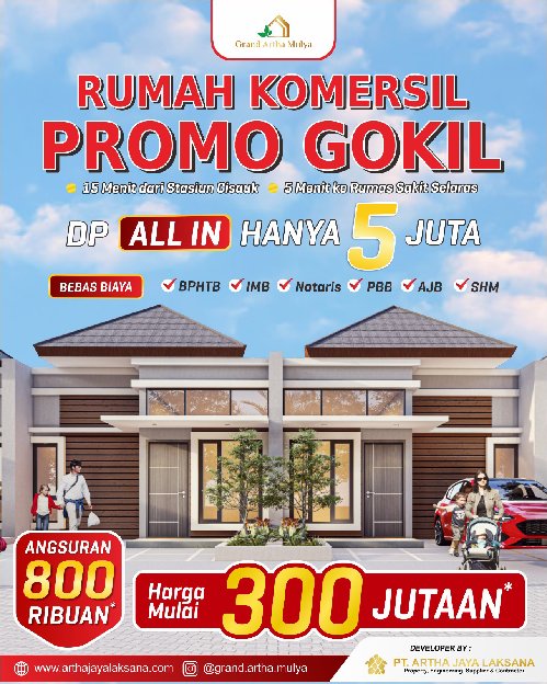 Rumah Komersil Dekat Cisauk 5juta All In 