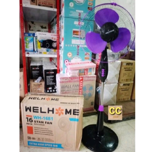 Kipas Angin Welhome Wh1681/Standfan Welhom Kipas Angin Berdiri Welhome