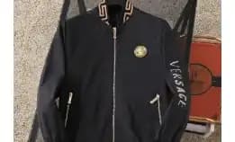Jaket Zipper Pria Versace