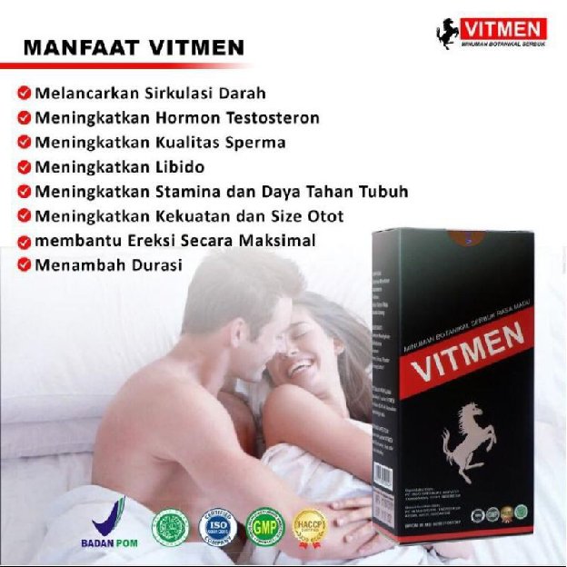 Vitmen Minuman Serbuk Herbal Bpom Suplemen Pria