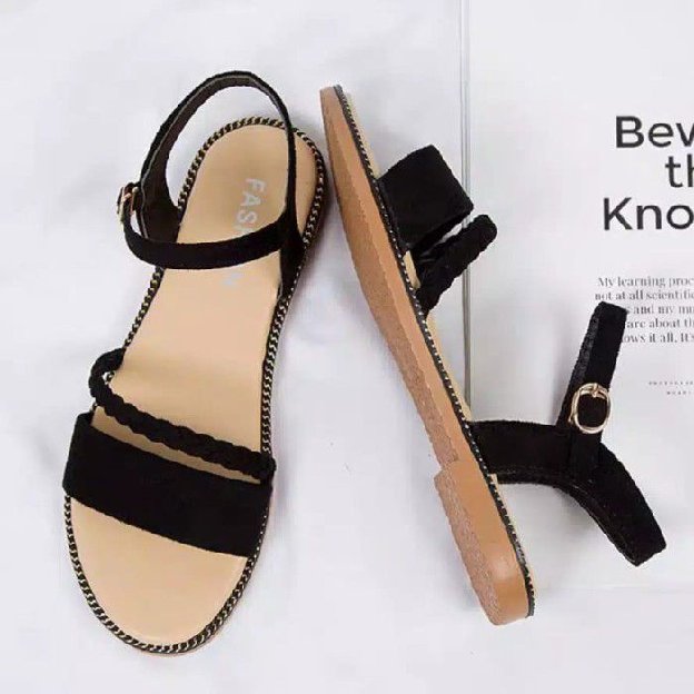 *Ts - Sandal Flat  Wanita Kepang Mh15*