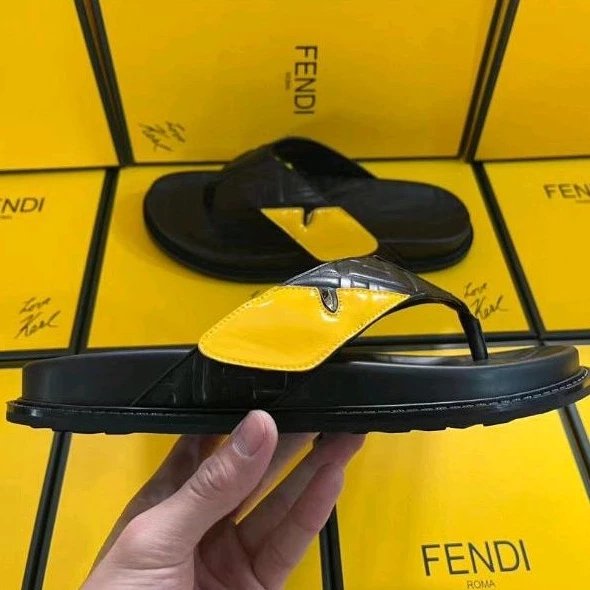 Sandal Jepit Pria Sendal Cowok Fendi Terbaru Slippers Selop Santai