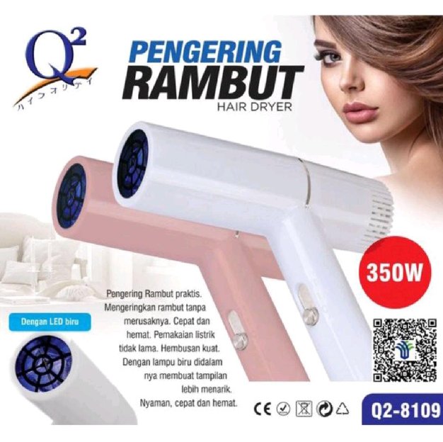 Ready!!Pengering Rambut / Hair Dryer Q2-8109