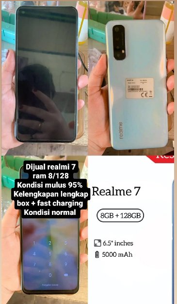 Dijual Realmi 7 Ram 8/128