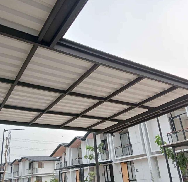 Canopy Minimalis Atap Alderon Double Layer 