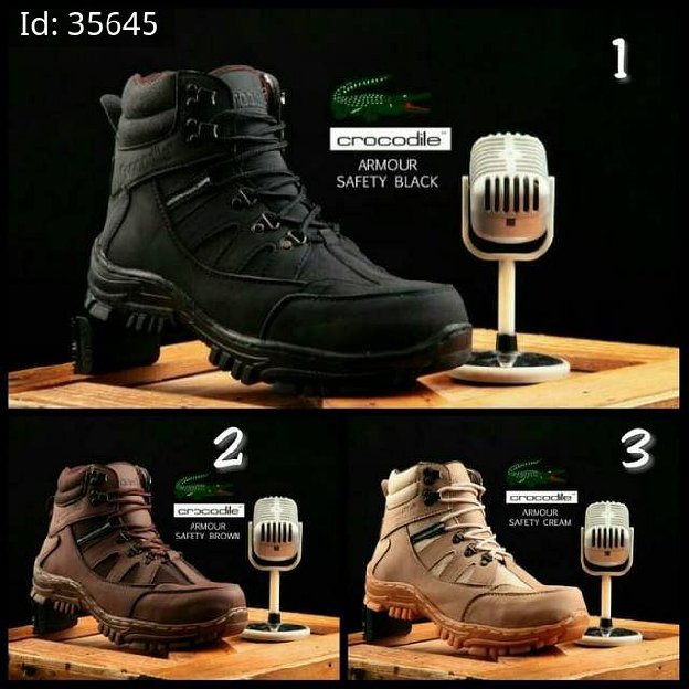 Sepatu Boots Safety Crocodile Armor