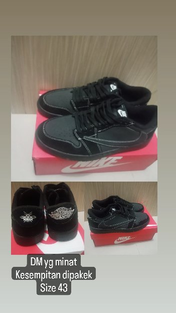 Sepatu Nike Air Jordan Black Phantom