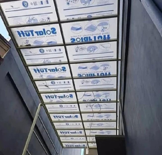 Canopy Solarflat Transparan 
