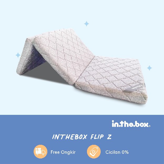 Kasur Lipat Inthebox Abu Abu 140 X 200 Gratis Ongkir