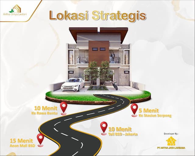 Rumah 2 Lantai Tanpa Dp 10 Menit Tol Bsd
