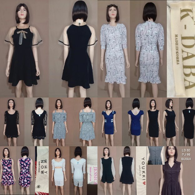Paket Usaha Thrift Dress Import Cantik 