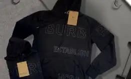 Sweater Hoodie Pria Black Burberry