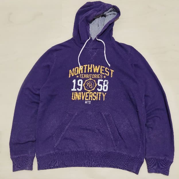 Jaket Hoodie H&M Universiti Northwest Original Second