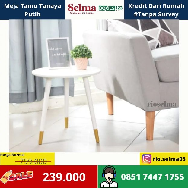 Meja Tamu Tanaya Putih 