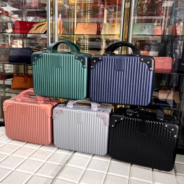 Ready Bjm! Koper Mini Fiber / Koper Makeup / Beauty Case 12 Inch Gratis Antar Banjarmasin