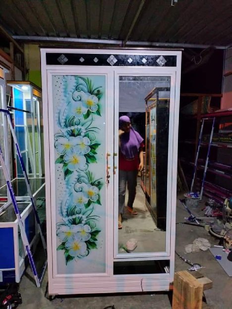 Lemari 2 Pintu Aluminium 
