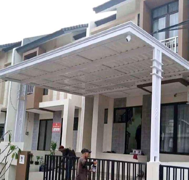 Kanopi Atap Alderon Rangka Besi