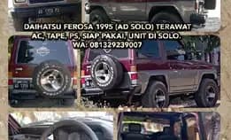 Daihatsu Feroza 1995 (Ad Solo) Terawat, Ac, Tape, Ps, Siap Pakai. Unit Di Solo. Wa: 081329239007
