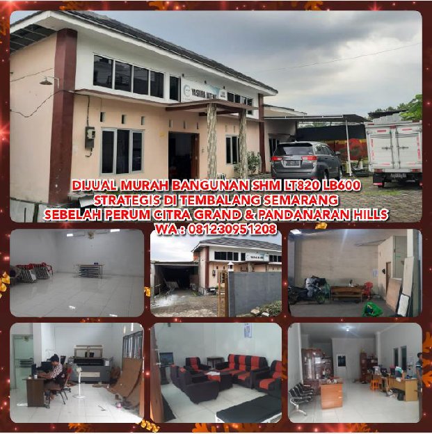 Dijual Murah Rumah Shm Strategis Di Tembalang Semarang Sebelah Perum Citra Grand & Pandanaran Hill