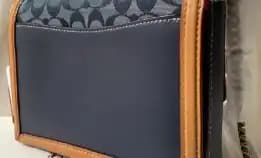 Tas Coach Hutton Chambray Midnight Navy Multi (C3696)
