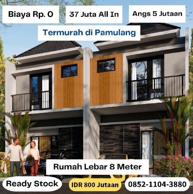 Rumah Termurah Lebar 8 Meter Di Tangerang Selatan