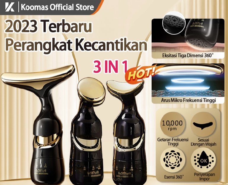 Alat Pijat Pengencang Kulit Wajah Dan Leher Dan Mata / Setrika Wajah Alat Perawatan Wajah / Alat Kec