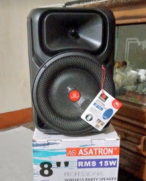 Speaker Bluetooth Karaoke Asatron Free 2 Mic 