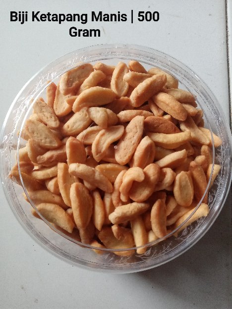 Biji Ketapang Manis Toples Berat 500 Gram