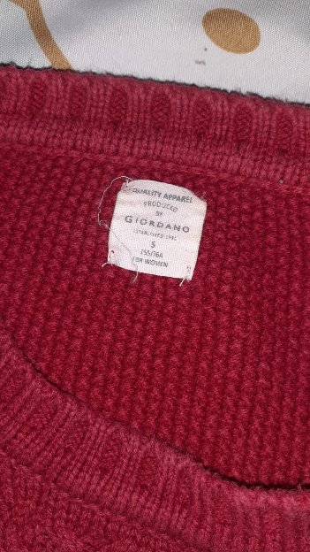 Giordano Maroon Sweater Rajut Women 