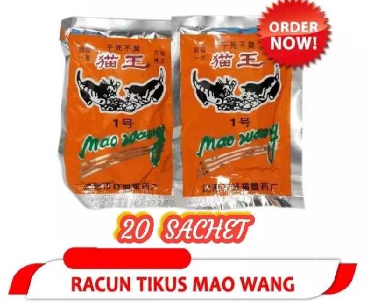 20  Sachet Racun Tikus Maowang Paling Ampuh