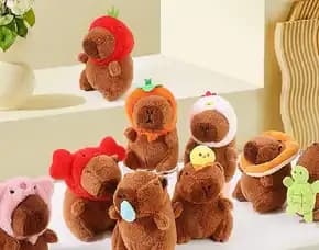 Gantungan Kunci Capybara Ekor Putar Premium Bkk Boneka Ganci Kapibara Capibara Bagcharm