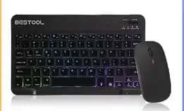 Backlit Backlight Wireless Keyboard And Mouse Led Colorful Bluetooth Keyboard For Ipad Laptop Androi
