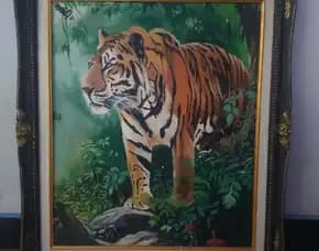 Lukisan Kanvas Maung Macan