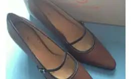 Rockport Peruse Luggage Original Heels Wanita