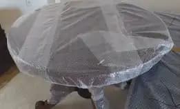 Meja Bulat Kayu Jati
