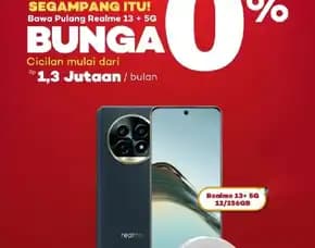 Segampang Itu🫰 Ambil Cicilan   Realme 13 5g Di Home Credit, Promo Bunga 0% Free Cicilan 1x