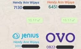 Jasa Desain Sticker Rekening Bank & E - Wallet Whatsapp Costume