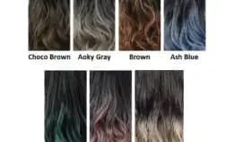 Hair Clip / Hairclip Big Layer Wavy Curly Warna Ombre Gradasi