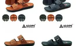 Bisa Cod - Sandal Kulit H01 Alope Pria - Dmn