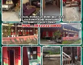 Dijual Rumah Di Bumi Mutiara Cileunyi Kab. Bandung. Shm Lt140 Kt3 Km2. H: 081222230880* 