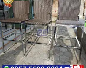 085755969664,Kursi Bar Rotan Sintetis