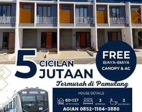 Rumah Siap Huni Termurah Di Pusat Kota Pamulang
