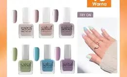 [Harga Per Box] Salsa Kutek Peel Off Halal - Peel Polish Klupas Breathable Hijab Friendly