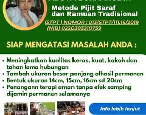 Terapi & Pengobatan Khusus Vitalitas Hasil Paten