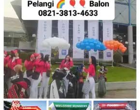 Pelangi Balon Bogor 0821-3813-4634 Jual Sewa Balon Gapura Gate Start Finish Bogor