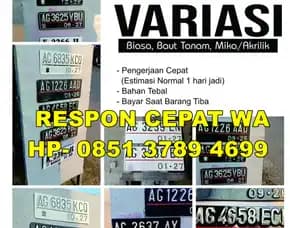Wa 085137894699 Plat Nomor Samsat