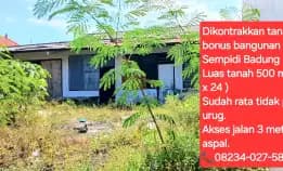 Disewakan Tanah 500 M2 Di Sempidi Dkt Jl Cokroaminoto,Cargo,Gatsu Bali