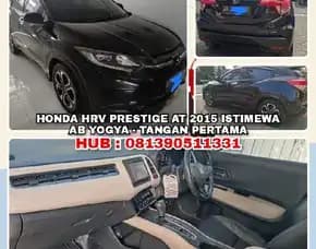 Honda Hrv Prestige At 2015 Istimewa.Ab Yogya, Tangan Pertama. H: 081390511331>> Mobil Dijual